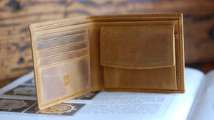 Straton Leather Wallet Brown or Blue