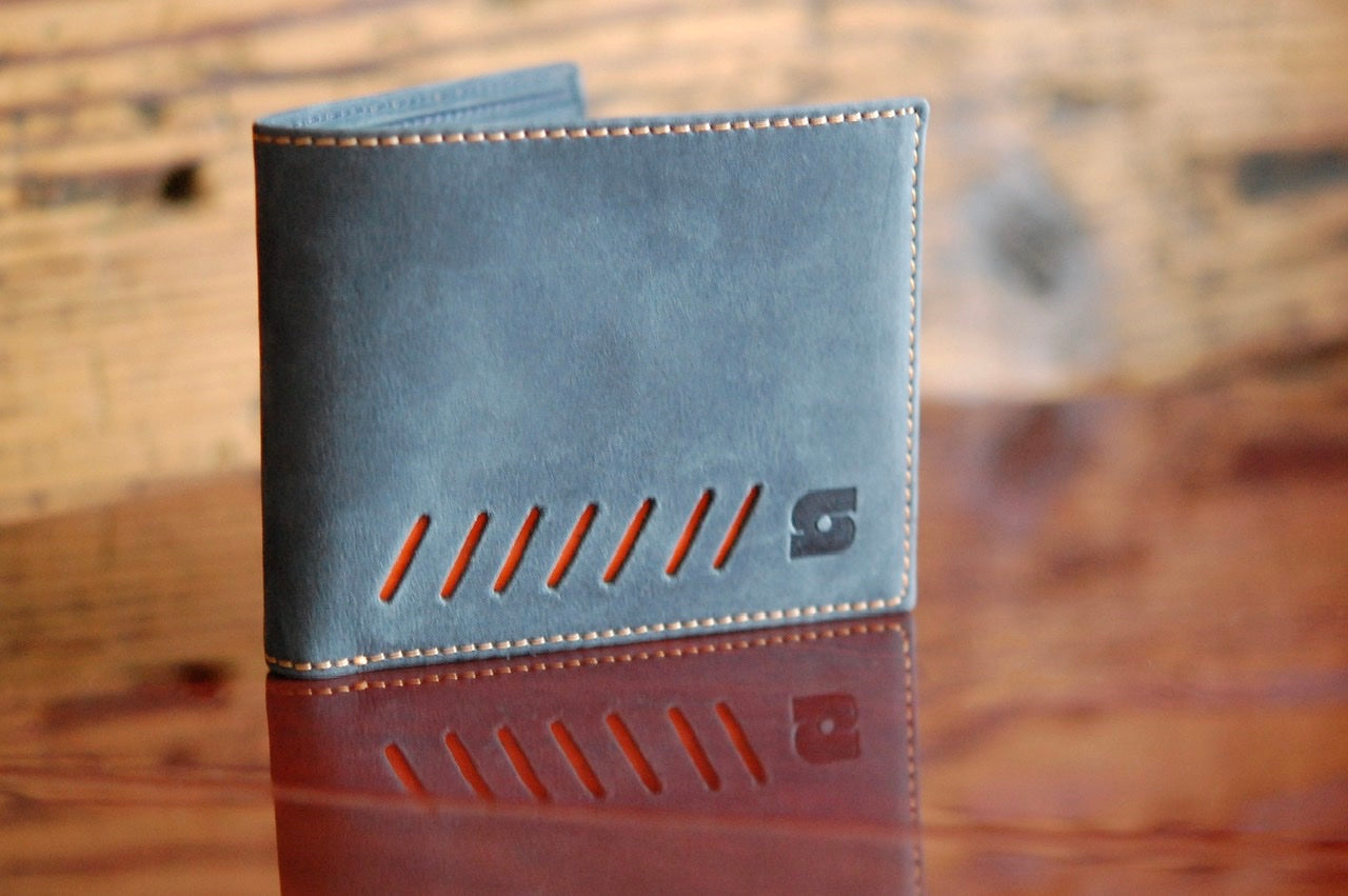 Straton Leather Wallet Brown or Blue