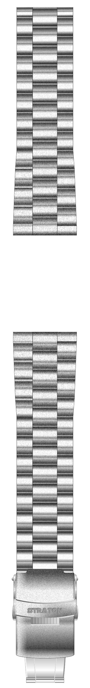 Stainless steel watch bracelet