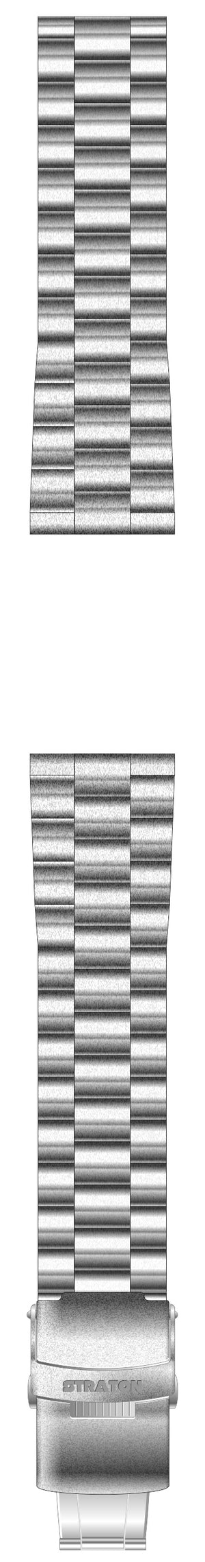 Stainless steel watch bracelet