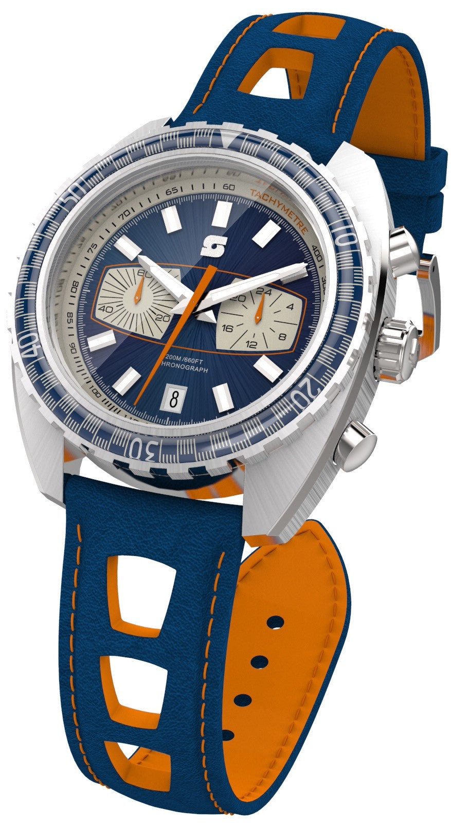 Racing chronograph watch