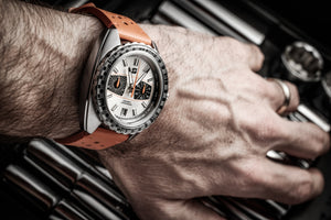 Racing wrist watch